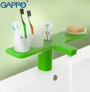 Смеситель для раковины Gappo G1096-9 зелёный